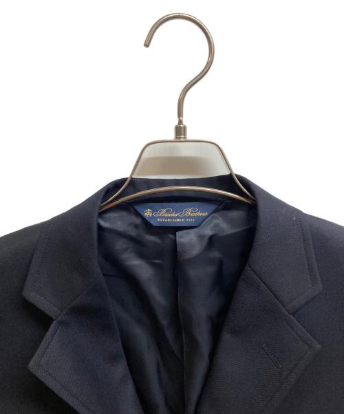 BROOKS BROTHERS（ブルックスブラザーズ）BROOKS BROTHERS (ブルックスブラザーズ) ミラクルクリンプウール段返り３釦ブレザー ネイビー サイズ:40STH　SLIM FIT 未使用品の古着・服飾アイテム