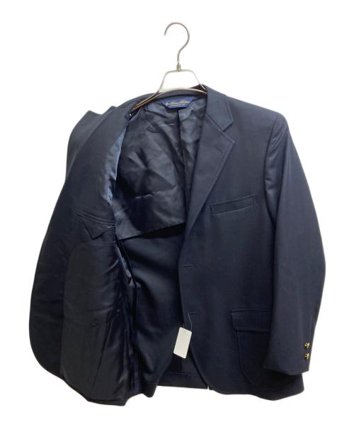 BROOKS BROTHERS（ブルックスブラザーズ）BROOKS BROTHERS (ブルックスブラザーズ) ミラクルクリンプウール段返り３釦ブレザー ネイビー サイズ:40STH　SLIM FIT 未使用品の古着・服飾アイテム