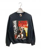 JERZEES×WACKO MARIAジャージーズ×ワコマリア）の古着「悪魔のいけにえスウェット」｜ブラック