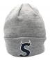 中古・古着 SUPREME (シュプリーム) New Era (ニューエラ) S Logo Beanie グレー：8000円