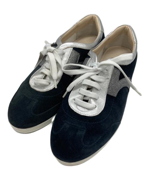 Salvatore Ferragamo（サルヴァトーレ フェラガモ）Salvatore Ferragamo (サルヴァトーレ フェラガモ) ローカットスニーカー ネイビー サイズ:6 1/2の古着・服飾アイテム