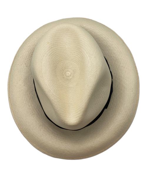 BORSALINO（ボルサリーノ）BORSALINO (ボルサリーノ) PANAMA FINE ベージュ サイズ:58の古着・服飾アイテム