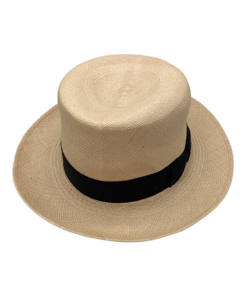 FRANKLIN TAILORED（フランクリンテーラード）FRANKLIN TAILORED (フランクリンテーラード) パナマハット ベージュ サイズ:57の古着・服飾アイテム