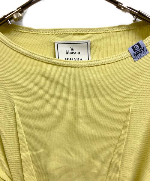 Maison MIHARA YASUHIRO（メゾン ミハラ ヤスヒロ）Maison MIHARA YASUHIRO (メゾン ミハラ ヤスヒロ) Tucked LS Tee イエロー サイズ:38の古着・服飾アイテム