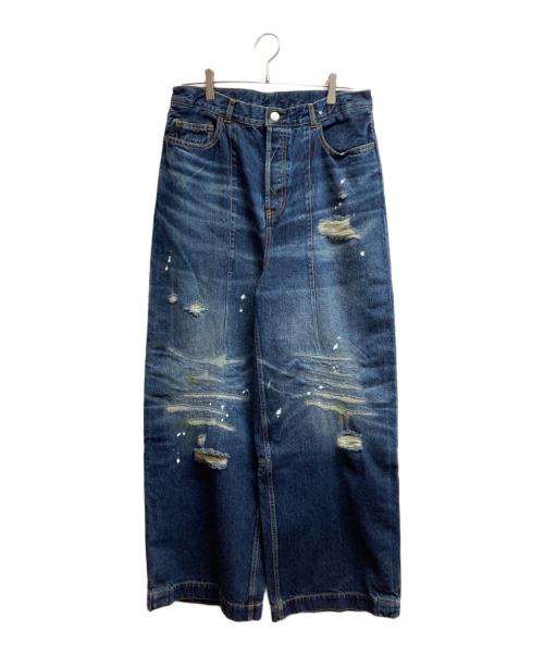 SUBLATIONS（サブレーションズ）SUBLATIONS (サブレーションズ) WIDE SEAM DENIM BAGGY PANTS.13 ブルー サイズ:2の古着・服飾アイテム