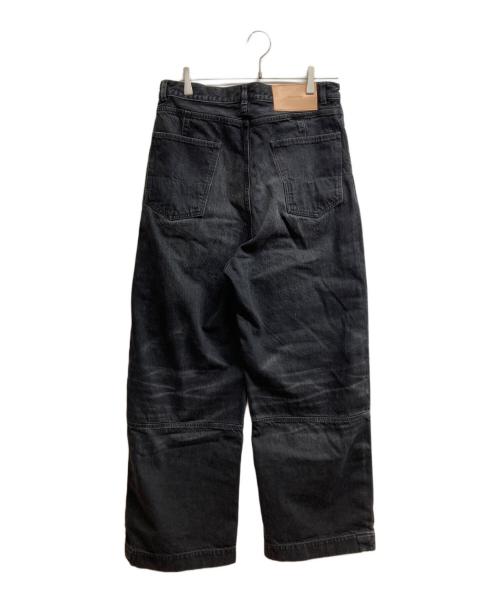 SUBLATIONS（サブレーションズ）SUBLATIONS (サブレーションズ) WIDE SEAM DENIM BAGGY PANTS.13 ブラック サイズ:2の古着・服飾アイテム