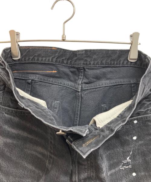 SUBLATIONS（サブレーションズ）SUBLATIONS (サブレーションズ) WIDE SEAM DENIM BAGGY PANTS.13 ブラック サイズ:2の古着・服飾アイテム