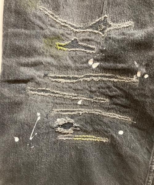 SUBLATIONS（サブレーションズ）SUBLATIONS (サブレーションズ) WIDE SEAM DENIM BAGGY PANTS.13 ブラック サイズ:2の古着・服飾アイテム