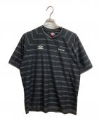 UMBRO×SUPREMEアンブロ×シュプリーム）の古着「Stripe Soccer Jersey」｜ブラック