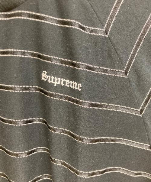 UMBRO（アンブロ）UMBRO (アンブロ) SUPREME (シュプリーム) Stripe Soccer Jersey ブラック サイズ:ASIA　Lの古着・服飾アイテム