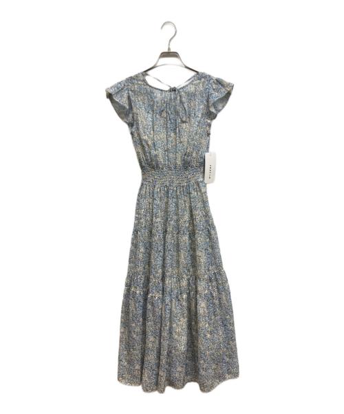 FRAY ID（フレイ アイディー）FRAY ID (フレイ アイディー) 2wayサテンストライププリントワンピース ブルー サイズ:00 未使用品の古着・服飾アイテム