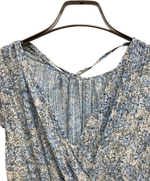 FRAY ID（フレイ アイディー）FRAY ID (フレイ アイディー) 2wayサテンストライププリントワンピース ブルー サイズ:00 未使用品の古着・服飾アイテム