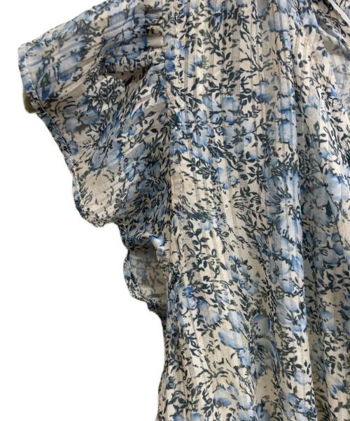 FRAY ID（フレイ アイディー）FRAY ID (フレイ アイディー) 2wayサテンストライププリントワンピース ブルー サイズ:00 未使用品の古着・服飾アイテム