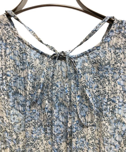 FRAY ID（フレイ アイディー）FRAY ID (フレイ アイディー) 2wayサテンストライププリントワンピース ブルー サイズ:00 未使用品の古着・服飾アイテム