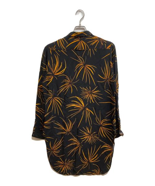 anachronorm（アナクロノーム）anachronorm (アナクロノーム) ANA386 Hand Print Open Collar Shirt ブラック サイズ:02の古着・服飾アイテム