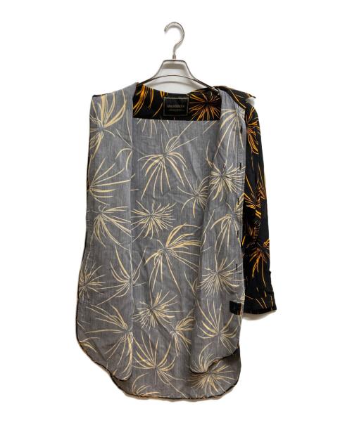 anachronorm（アナクロノーム）anachronorm (アナクロノーム) ANA386 Hand Print Open Collar Shirt ブラック サイズ:02の古着・服飾アイテム