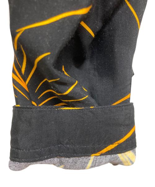 anachronorm（アナクロノーム）anachronorm (アナクロノーム) ANA386 Hand Print Open Collar Shirt ブラック サイズ:02の古着・服飾アイテム