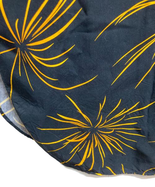 anachronorm（アナクロノーム）anachronorm (アナクロノーム) ANA386 Hand Print Open Collar Shirt ブラック サイズ:02の古着・服飾アイテム