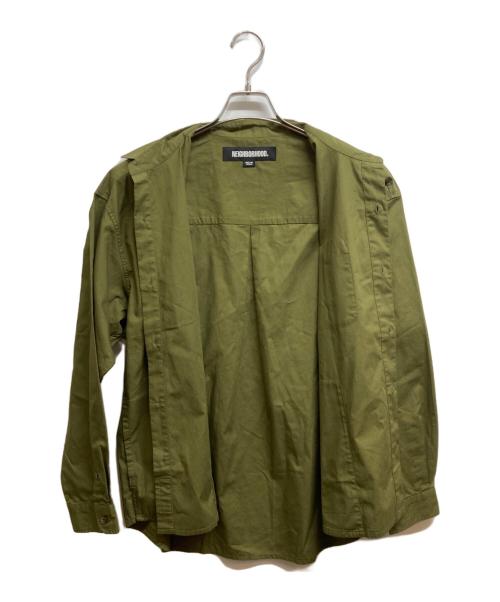 NEIGHBORHOOD（ネイバーフッド）NEIGHBORHOOD (ネイバーフッド) PLAIN SHIRT LS カーキ サイズ:Mの古着・服飾アイテム
