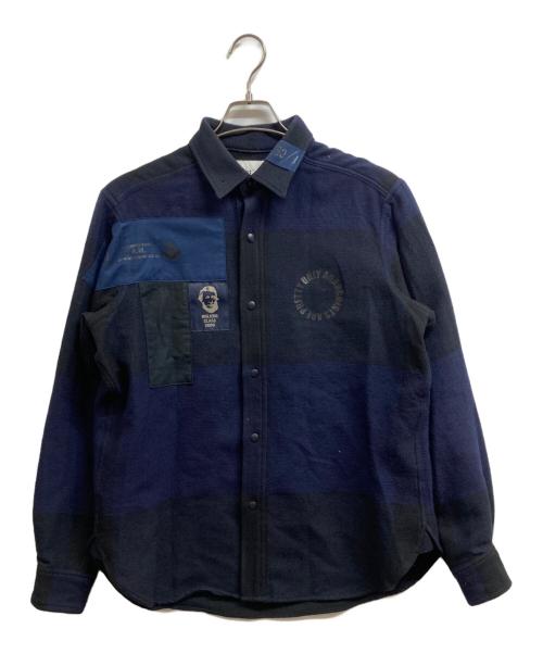 F/CE.（エフシーイー）F/CE. (エフシーイー) MOUNTAIN RESEARCH (マウンテンリサーチ) アナーキーシャツ ネイビー サイズ:Mの古着・服飾アイテム