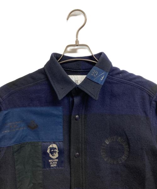 F/CE.（エフシーイー）F/CE. (エフシーイー) MOUNTAIN RESEARCH (マウンテンリサーチ) アナーキーシャツ ネイビー サイズ:Mの古着・服飾アイテム