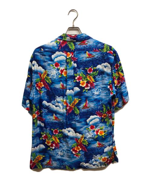 POLO RALPH LAUREN（ポロ・ラルフローレン）POLO RALPH LAUREN (ポロ・ラルフローレン) アロハシャツ ブルー サイズ:Lの古着・服飾アイテム