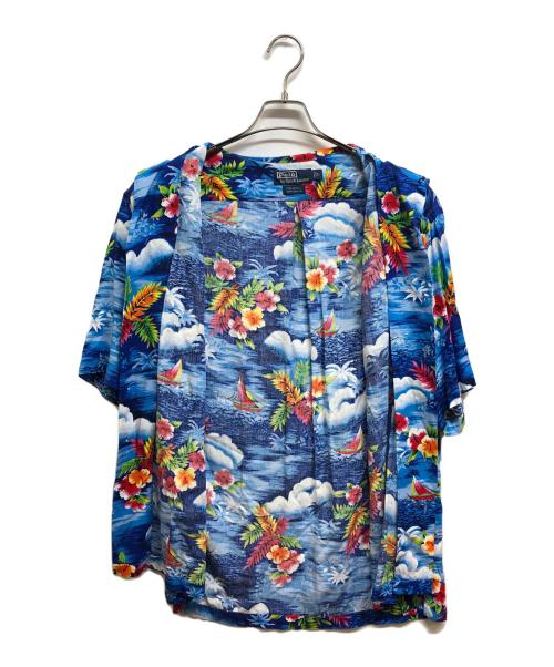 POLO RALPH LAUREN（ポロ・ラルフローレン）POLO RALPH LAUREN (ポロ・ラルフローレン) アロハシャツ ブルー サイズ:Lの古着・服飾アイテム