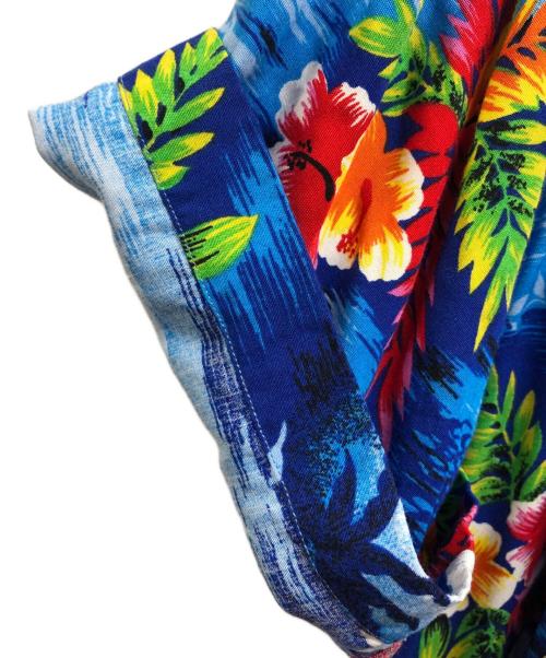 POLO RALPH LAUREN（ポロ・ラルフローレン）POLO RALPH LAUREN (ポロ・ラルフローレン) アロハシャツ ブルー サイズ:Lの古着・服飾アイテム