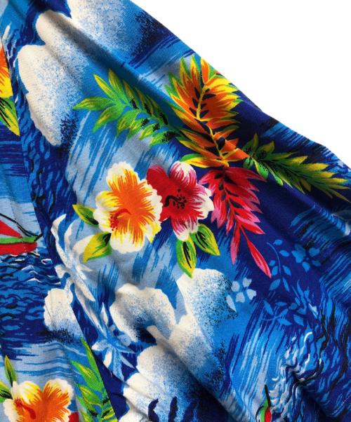 POLO RALPH LAUREN（ポロ・ラルフローレン）POLO RALPH LAUREN (ポロ・ラルフローレン) アロハシャツ ブルー サイズ:Lの古着・服飾アイテム