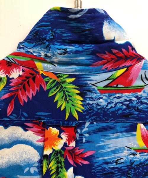 POLO RALPH LAUREN（ポロ・ラルフローレン）POLO RALPH LAUREN (ポロ・ラルフローレン) アロハシャツ ブルー サイズ:Lの古着・服飾アイテム