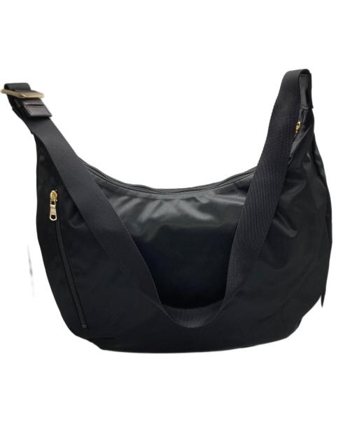 RUSSET the clouds nylon（ラシット）RUSSET the clouds nylon (ラシット) ラウンドナイロンショルダーバッグ ブラックの古着・服飾アイテム