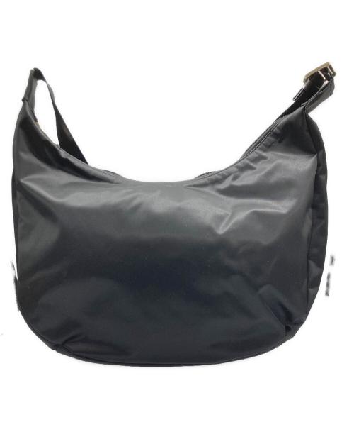 RUSSET the clouds nylon（ラシット）RUSSET the clouds nylon (ラシット) ラウンドナイロンショルダーバッグ ブラックの古着・服飾アイテム
