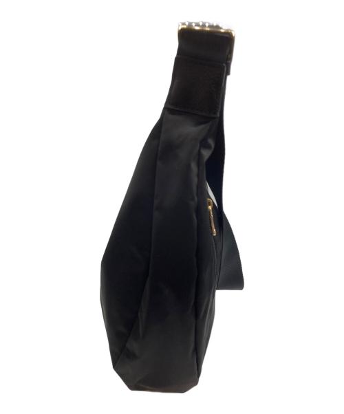 RUSSET the clouds nylon（ラシット）RUSSET the clouds nylon (ラシット) ラウンドナイロンショルダーバッグ ブラックの古着・服飾アイテム