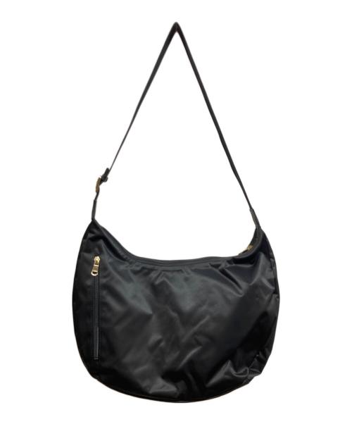 RUSSET the clouds nylon（ラシット）RUSSET the clouds nylon (ラシット) ラウンドナイロンショルダーバッグ ブラックの古着・服飾アイテム