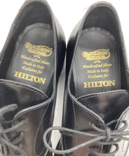Hilton（ヒルトン）Hilton (ヒルトン) CALZOLERIA TOSCANA (カルツォレリアトスカーナ) ストレートチップシューズ ブラック サイズ:41の古着・服飾アイテム