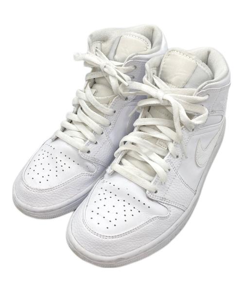 NIKE（ナイキ）NIKE (ナイキ) AIR JORDAN 1 MID ホワイト サイズ:US7.5の古着・服飾アイテム