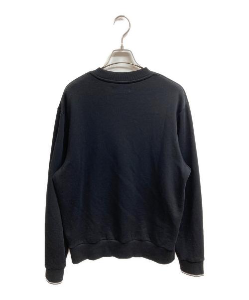 FRED PERRY（フレッドペリー）FRED PERRY (フレッドペリー) クルーネックスウェット ブラック サイズ:Lの古着・服飾アイテム