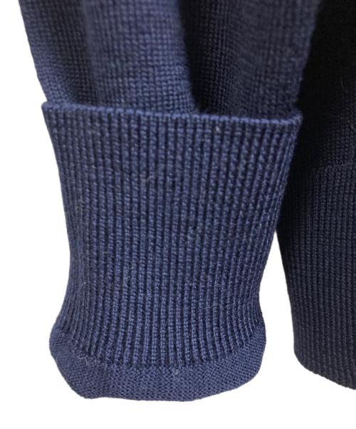 maison kitsune（メゾンキツネ）maison kitsune (メゾンキツネ) 丸首カーディガン ネイビー サイズ:Sの古着・服飾アイテム