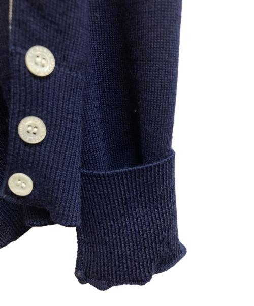 maison kitsune（メゾンキツネ）maison kitsune (メゾンキツネ) 丸首カーディガン ネイビー サイズ:Sの古着・服飾アイテム