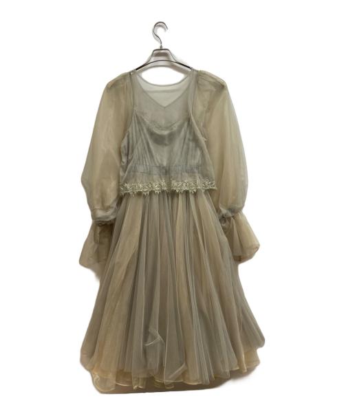 J1U by LA BELLE ETUDE odette（ジユウバイラベルエチュード）J1U by LA BELLE ETUDE odette (ジユウバイラベルエチュード) odetteワンピース グリーン サイズ:FREE 未使用品の古着・服飾アイテム