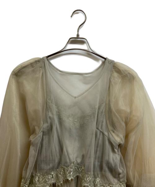 J1U by LA BELLE ETUDE odette（ジユウバイラベルエチュード）J1U by LA BELLE ETUDE odette (ジユウバイラベルエチュード) odetteワンピース グリーン サイズ:FREE 未使用品の古着・服飾アイテム