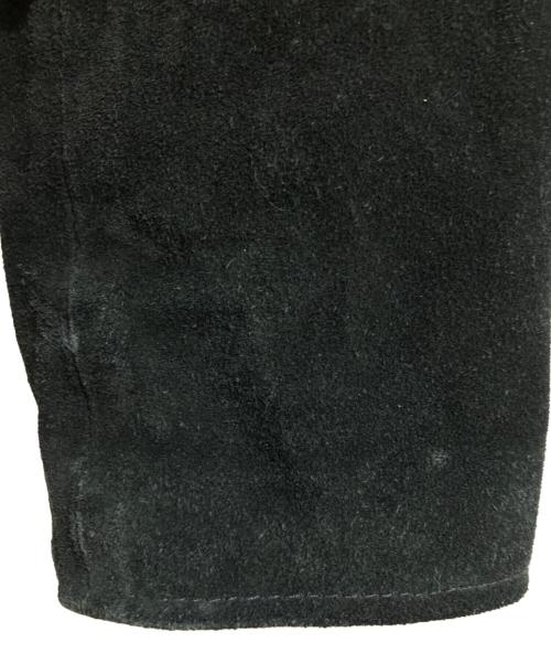 Schott（ショット）Schott (ショット) Ron Herman (ロンハーマン) スウェードダブルレザージャケット ブラック サイズ:36の古着・服飾アイテム