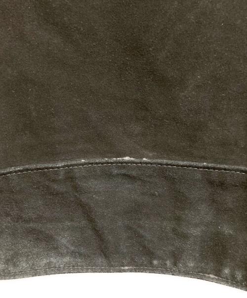 Schott（ショット）Schott (ショット) Ron Herman (ロンハーマン) スウェードダブルレザージャケット ブラック サイズ:36の古着・服飾アイテム