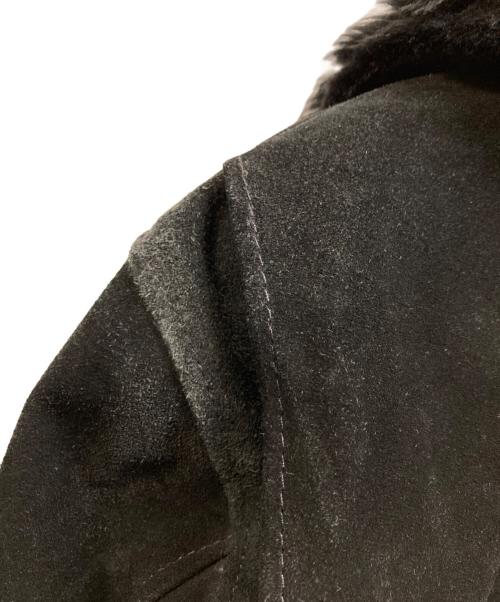 Schott（ショット）Schott (ショット) Ron Herman (ロンハーマン) スウェードダブルレザージャケット ブラック サイズ:36の古着・服飾アイテム