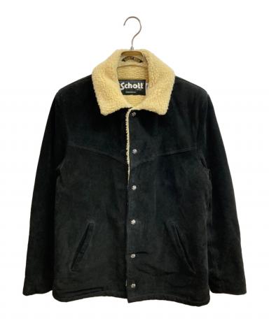 【米国製】schott ランチジャケット　759 ブラック　くるみボタン　40 3017012871952380_01_1163w.jpeg