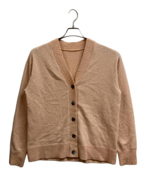 Diagram（ダイアグラム）Diagram (ダイアグラム) フィルムヤーンニットカーディガン ピンク サイズ:36の古着・服飾アイテム