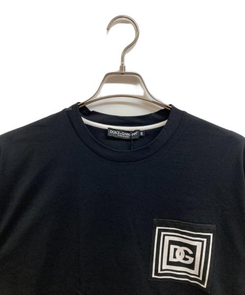 DOLCE & GABBANA（ドルチェ＆ガッバーナ）DOLCE & GABBANA (ドルチェ＆ガッバーナ) プリントTシャツ ブラック サイズ:48 未使用品の古着・服飾アイテム