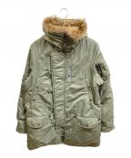 HOUSTONヒューストン）の古着「N-3Bフライトジャケット」｜カーキ