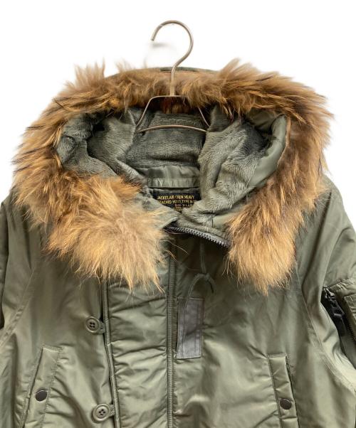 HOUSTON（ヒューストン）HOUSTON (ヒューストン) N-3Bフライトジャケット カーキ サイズ:XLの古着・服飾アイテム