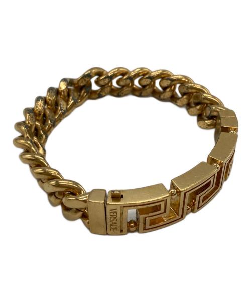 VERSACE（ヴェルサーチェ）VERSACE (ヴェルサーチェ) グレカ チェーン ブレスレット ゴールドの古着・服飾アイテム